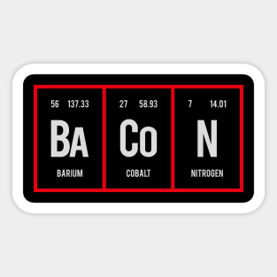 Bacon - Periodic Table of Elements Sticker